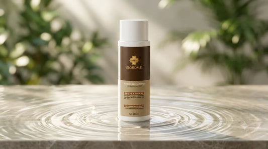 Blossom K keratin smooth shampoo bottle for frizzy and chemically treated hair in Pakistan