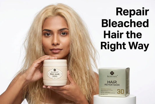 How to repair bleached hair at home with keratin deep conditioning mask and bond repair treatments