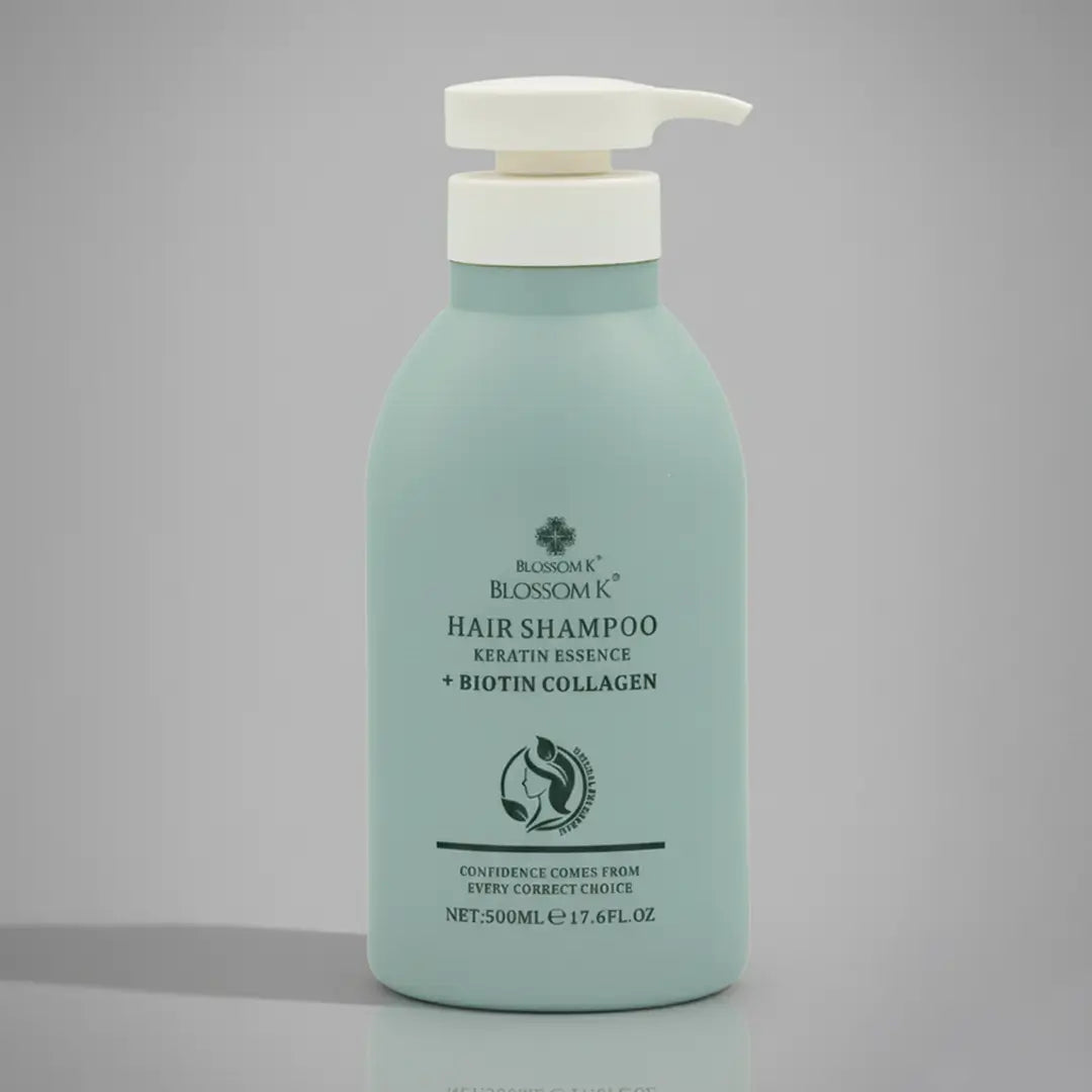 Blossom K Keratin Essence Hair Shampoo + Biotin Collagen 500ml