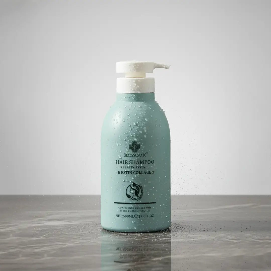 Blossom K Keratin Essence Hair Shampoo + Biotin Collagen 500ml - BlossomK Pakistan